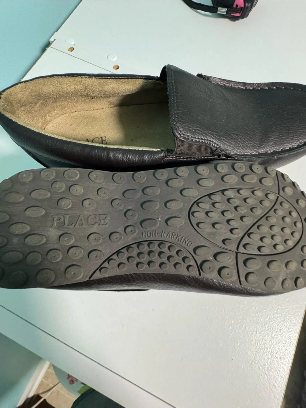 The Children's Place Black Boys Slip-On Dress Shoes